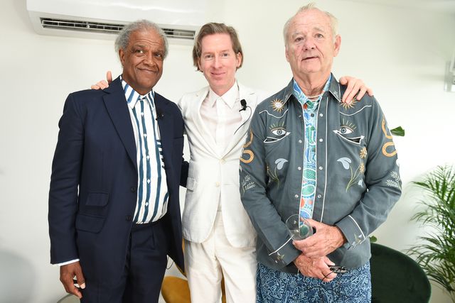Elvis Mitchell, Wes Anderson and Bill Murray in conversation with Elvis Mitchell during the The Vivien Killilea/Getty Elvis Mitchell, Wes Anderson and Bill Murray.