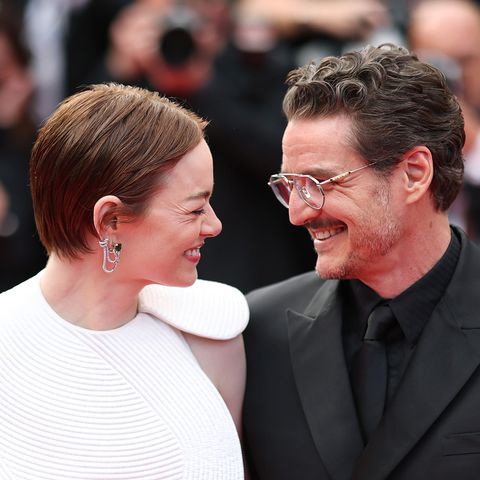Monica Schipper/Getty Emma Stone and Pedro Pascal.
