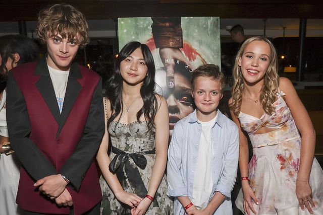 Billy Barratt, Sora Wong, Jonah Wren-Phillips, Mischa Heywood attend the afterparty at A24's Bring Her Back Los Angeles Premiere Todd Williamson Billy Barratt, Sora Wong, Jonah Wren-Phillips and Mischa Heywood.