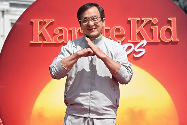 Jackie Chan attends the KARATE KID: LEGENDS Photocall at Trafalgar Square. The film will be released only in Stuart C. Wilson/Getty Jackie Chan