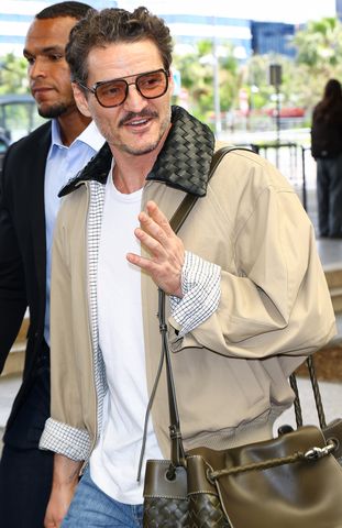 Pedro Pascal is seen at Nice Airport during the 78th Cannes Film Festival Marc Piasecki/GC Images Pedro Pascal.