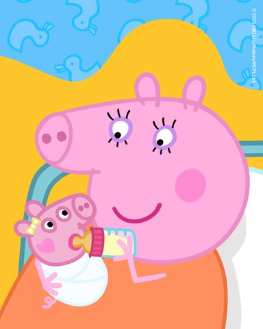 Peppa Pig new baby Hasbro Mummy Pig and Evie