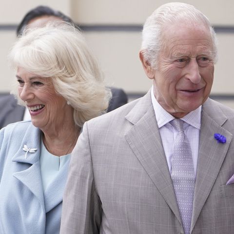 King Charles III and Queen Camilla arrive at Bradford Live in Bradford, West Yorkshire, where they are meeting performers and creatives involved in Bradford 2025 to celebrate the region's year as UK City of Culture Danny Lawson/PA Images via Getty Queen Camilla and King Charles