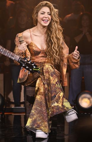 Shakira performs on The Tonight Show Starring Jimmy Fallon Todd Owyoung/NBC via Getty Shakira.