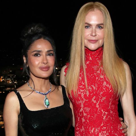 Salma Hayek and Nicole Kidman Kering Women in Motion Presidential Dinner, 78th Cannes Film Festival Matt Baron/BEI/Shutterstock Salma Hayek and Nicole Kidman.