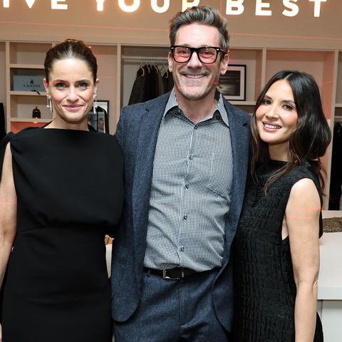 Eric Charbonneau/Apple TV+ via Getty Amanda Peet, Jon Hamm and Olivia Munn