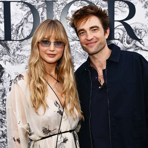 Jennifer Lawrence (L) and Robert Pattinson attend Dior at The Hollywood Reporter dinner for the cast of DIE MY LOVE at the 78th Festival de Cannes on May 16, 2025 in Cannes, France Jed Cullen/The Hollywood Reporter via Getty Jennifer Lawrence and Robert Pattinson