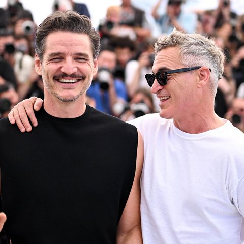 Stephane Cardinale - Corbis/Corbis via Getty Pedro Pascal and Joaquin Phoenix