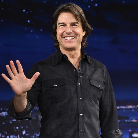 Tom Cruise arrives on The Tonight Show Starring Jimmy Fallon Todd Owyoung/NBC via Getty Tom Cruise.