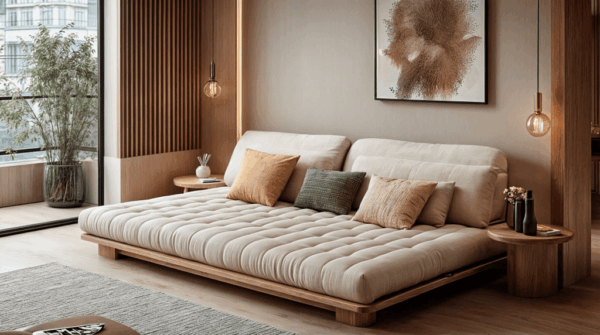 Multi Functional Furniture in Japandi Living rom