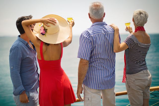 Family enjoying at yacht cruse. Getty A family on vacation (stock image)