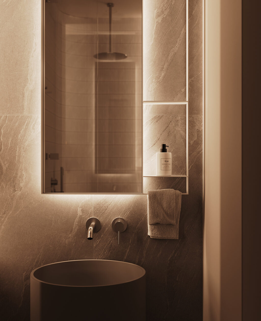 led illuminated vanity