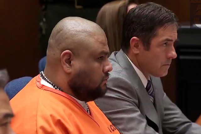 Isauro Aguirre sits and listens to his sentence on June 7, 2018 in Palmdale, California. KTLA via AP Isauro Aguirre sits and listens to his sentence on June 7, 2018 in Palmdale, California.