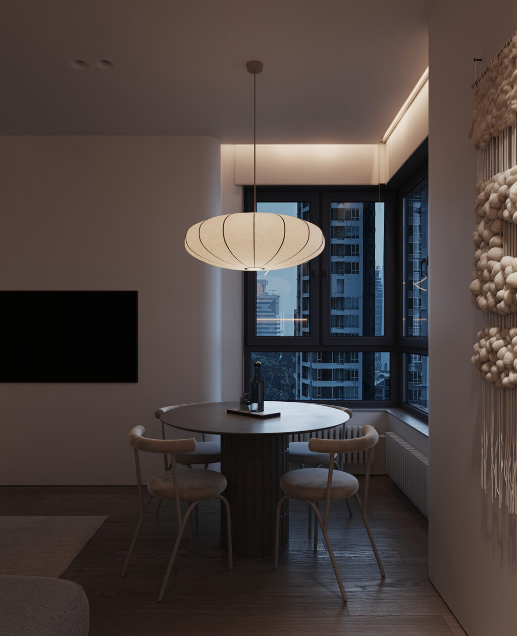 sleek chandelier