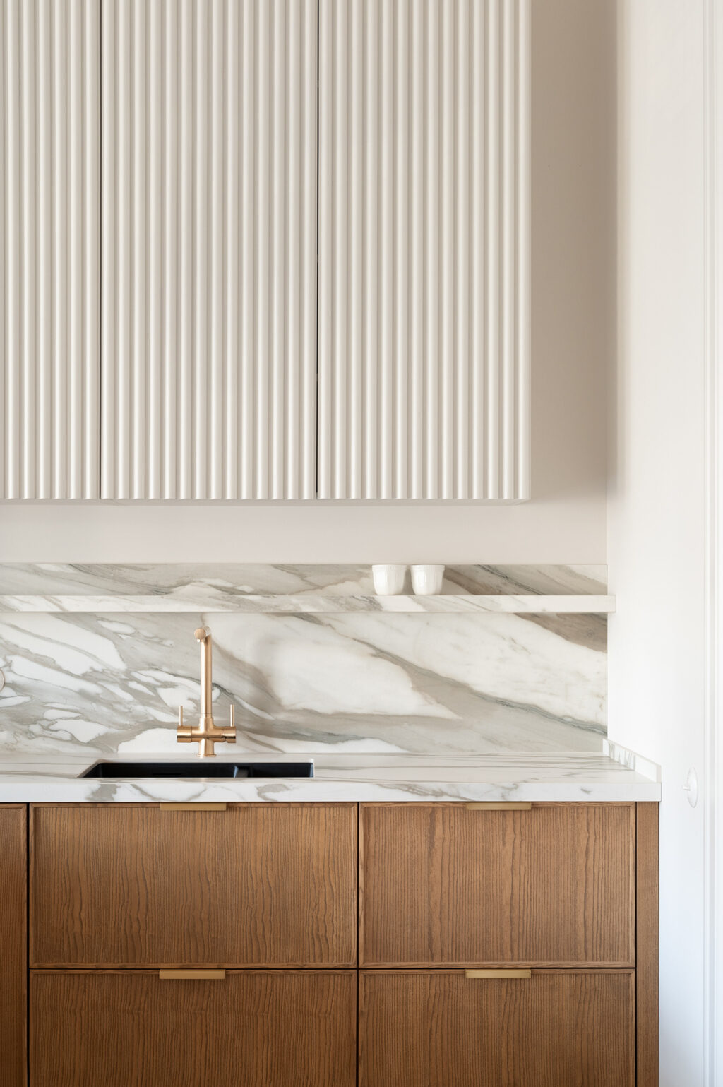 wooden cabinets